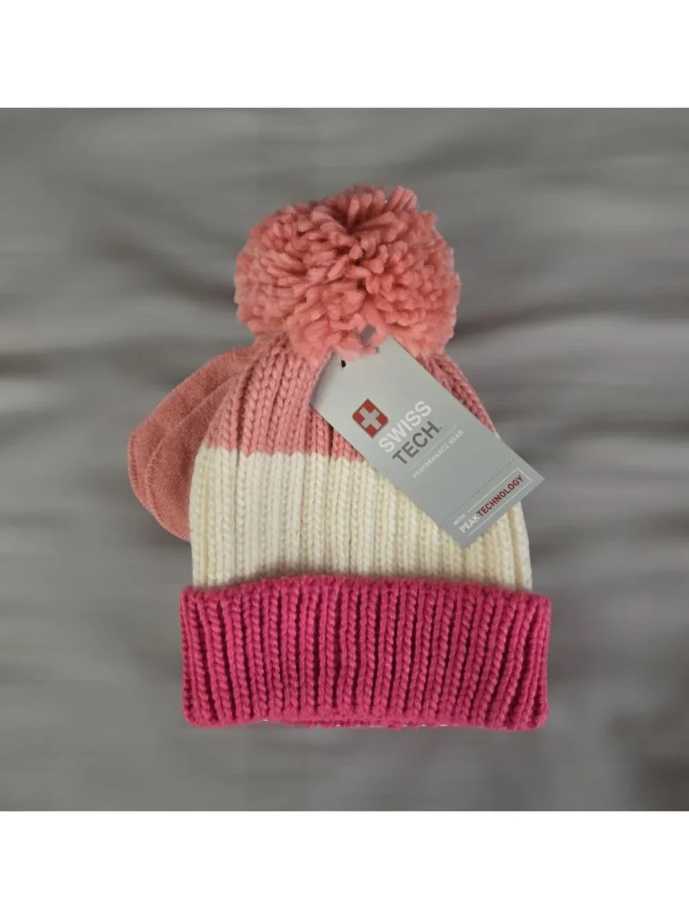 Swiss Tech Toddler Knit Beanie and Mitten Set / One Size / 24 Months and Up